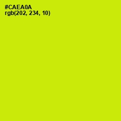 #CAEA0A - Bitter Lemon Color Image