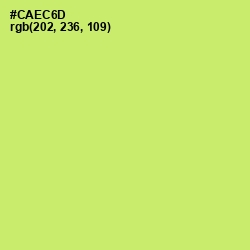 #CAEC6D - Yellow Green Color Image