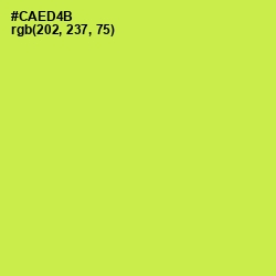 #CAED4B - Wattle Color Image