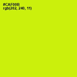 #CAF00B - Electric Lime Color Image