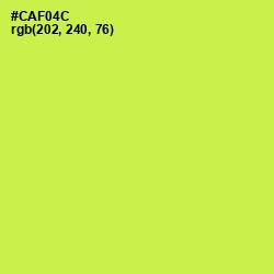 #CAF04C - Wattle Color Image