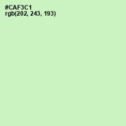 #CAF3C1 - Tea Green Color Image