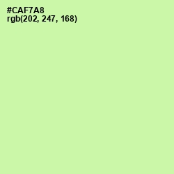 #CAF7A8 - Reef Color Image