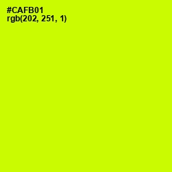 #CAFB01 - Electric Lime Color Image