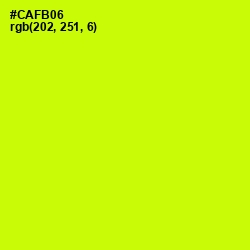 #CAFB06 - Electric Lime Color Image