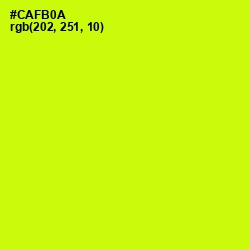 #CAFB0A - Electric Lime Color Image