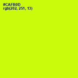 #CAFB0D - Electric Lime Color Image