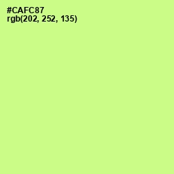 #CAFC87 - Mindaro Color Image