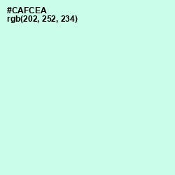 #CAFCEA - Aero Blue Color Image