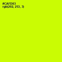 #CAFD03 - Electric Lime Color Image