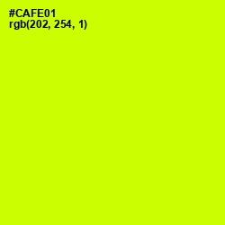 #CAFE01 - Electric Lime Color Image