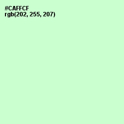 #CAFFCF - Snowy Mint Color Image
