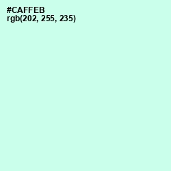 #CAFFEB - Aero Blue Color Image