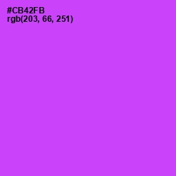 #CB42FB - Heliotrope Color Image