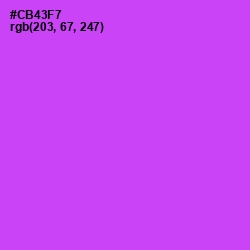#CB43F7 - Heliotrope Color Image