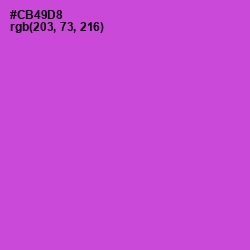 #CB49D8 - Fuchsia Pink Color Image