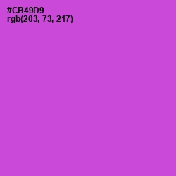 #CB49D9 - Fuchsia Pink Color Image