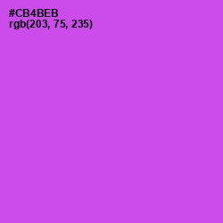 #CB4BEB - Fuchsia Pink Color Image