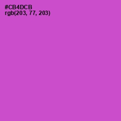 #CB4DCB - Fuchsia Pink Color Image
