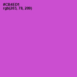 #CB4ED1 - Fuchsia Pink Color Image