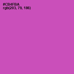 #CB4FBA - Hopbush Color Image