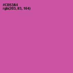 #CB53A4 - Mulberry Color Image