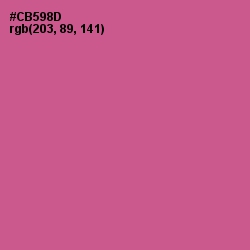 #CB598D - Mulberry Color Image