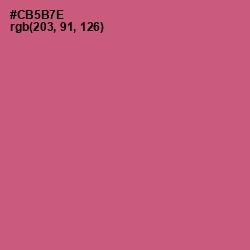 #CB5B7E - Cranberry Color Image