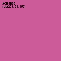 #CB5B99 - Mulberry Color Image