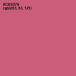 #CB5D79 - Cranberry Color Image