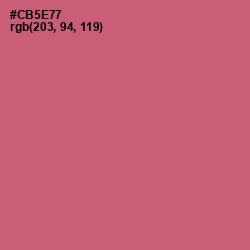 #CB5E77 - Cranberry Color Image
