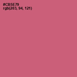 #CB5E79 - Cranberry Color Image