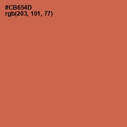 #CB654D - Red Damask Color Image