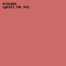 #CB6A66 - Contessa Color Image