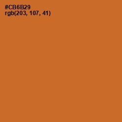 #CB6B29 - Piper Color Image