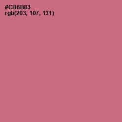 #CB6B83 - Charm Color Image