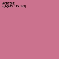 #CB738E - Charm Color Image