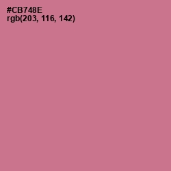 #CB748E - Charm Color Image