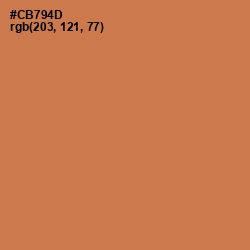 #CB794D - Raw Sienna Color Image