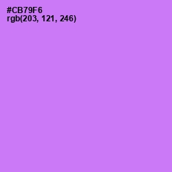 #CB79F6 - Heliotrope Color Image