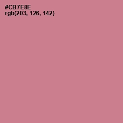#CB7E8E - Charm Color Image