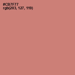 #CB7F77 - Contessa Color Image
