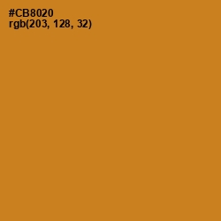 #CB8020 - Brandy Punch Color Image