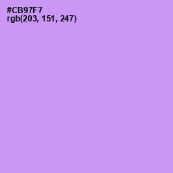 #CB97F7 - Light Wisteria Color Image