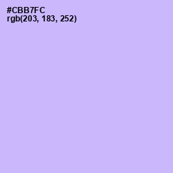 #CBB7FC - Perfume Color Image