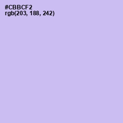 #CBBCF2 - Perfume Color Image