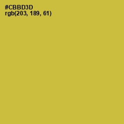 #CBBD3D - Earls Green Color Image