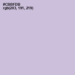 #CBBFDB - Thistle Color Image