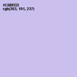 #CBBFED - Perfume Color Image
