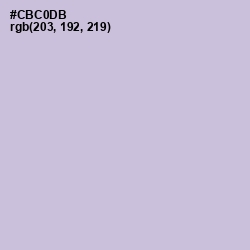#CBC0DB - Ghost Color Image